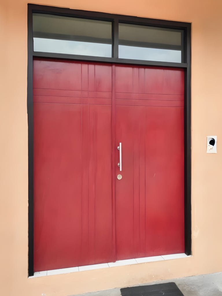 Pintu Solid Wood Panel finishing Mowilex E