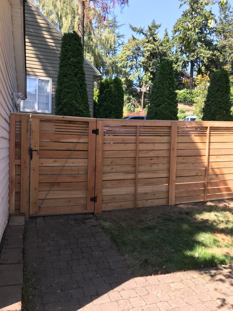 Fence and gate