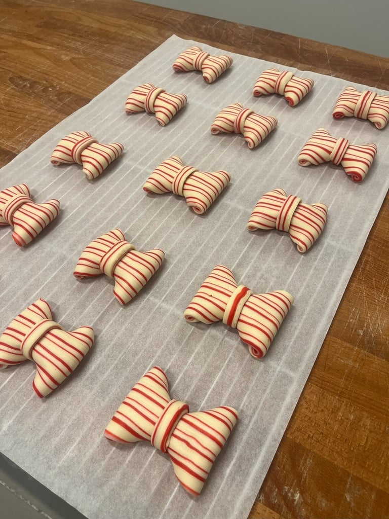 Rubans avant cuisson