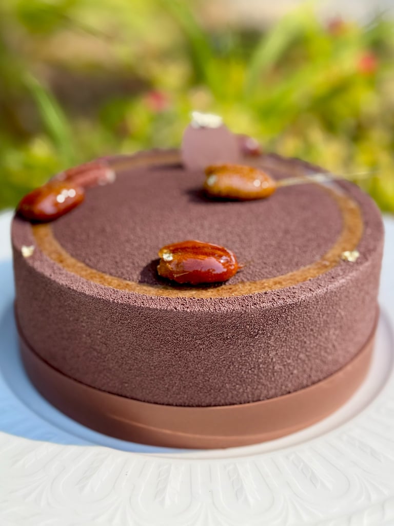 Entremets pécan chocolat