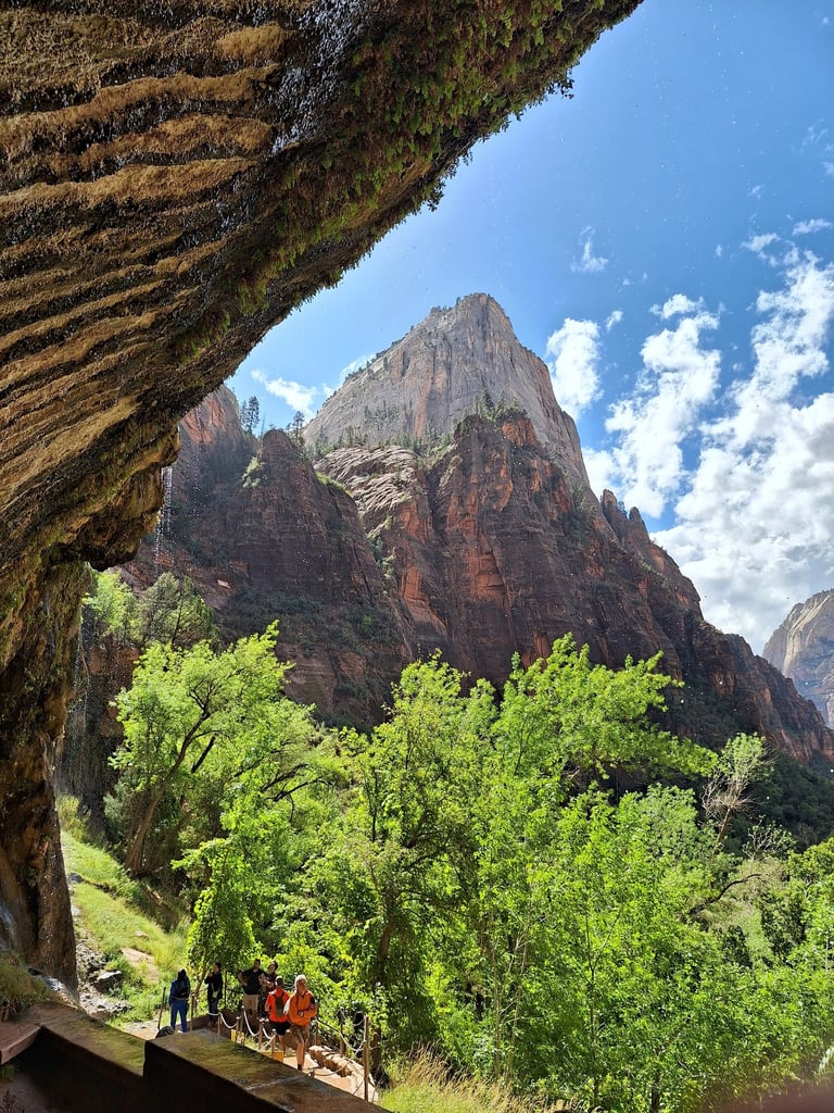 The Weeping rock in Zion National Park