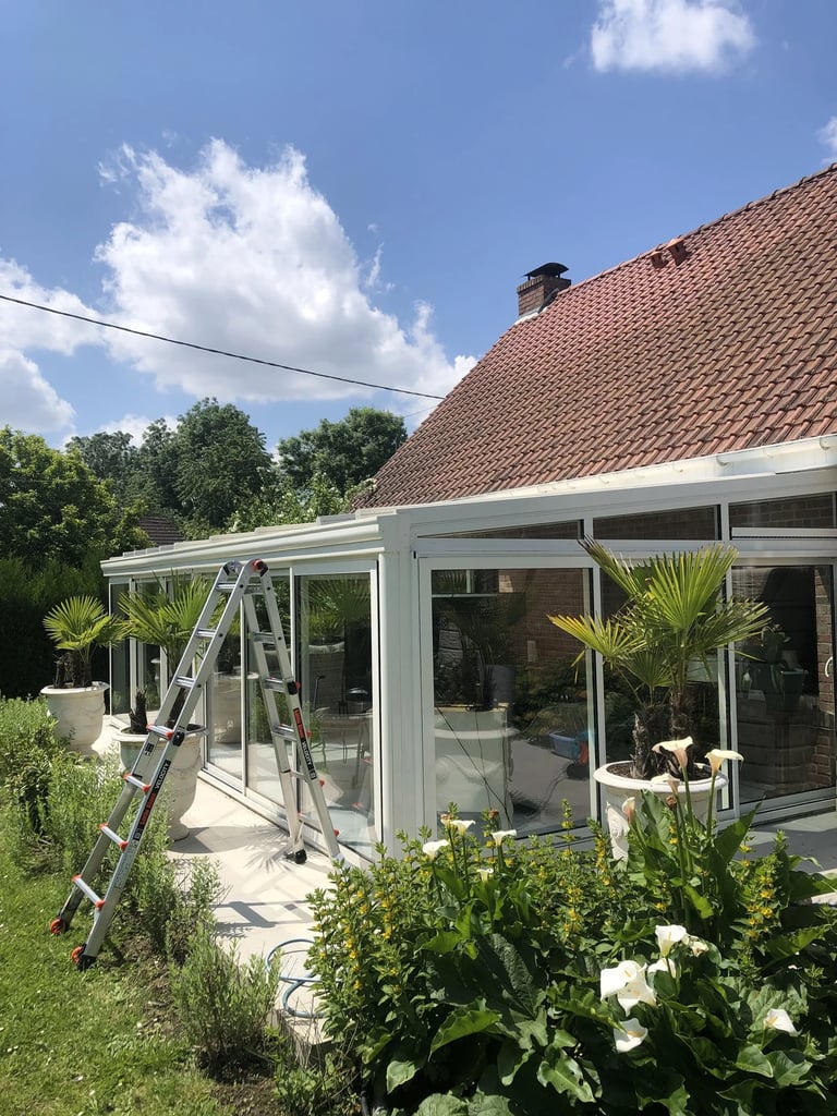 nettoyage d'une véranda complète 