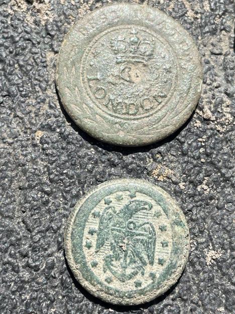 pre civil war military button