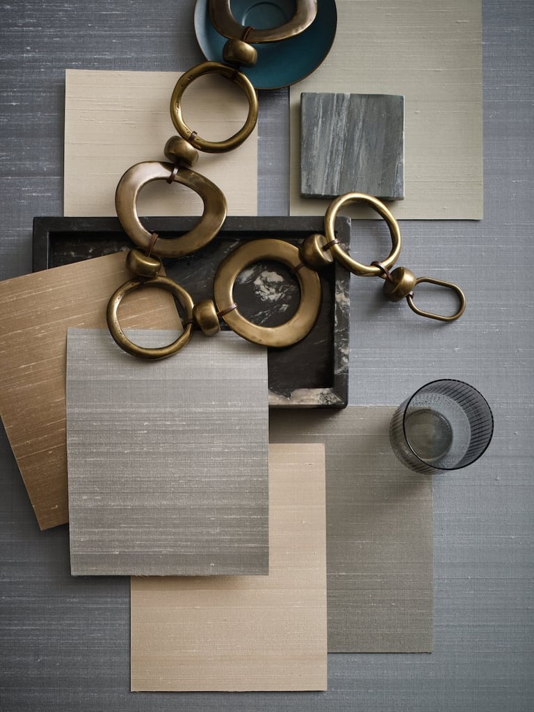 šilkinė sienų danga