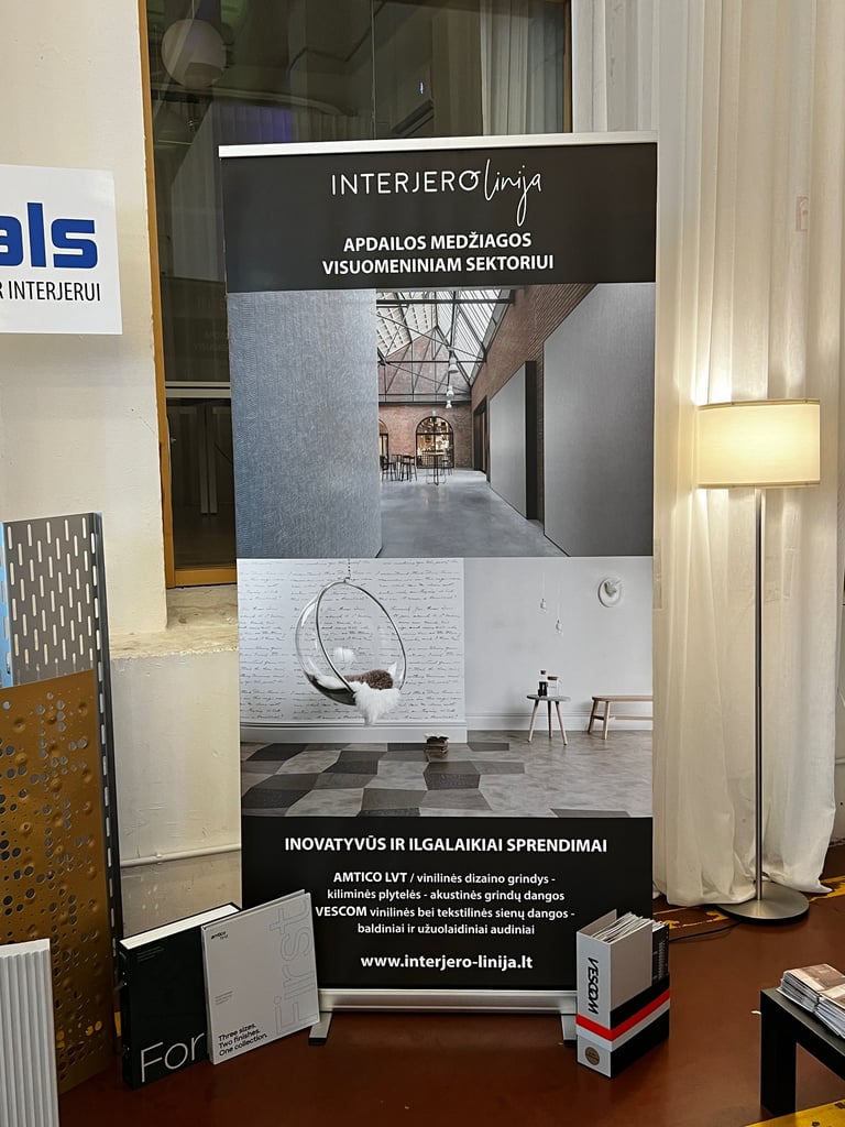 Interjero linija stendas