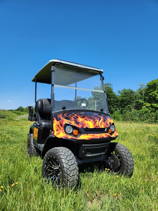 Full custom golf cart wrap