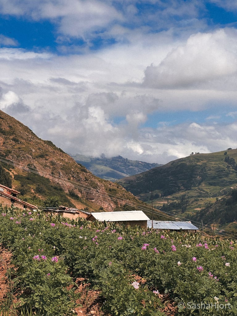 Wilcacocha landscape view in Huaraz, Peru