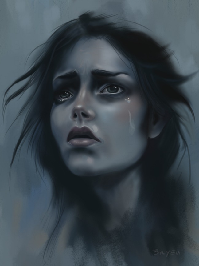 woman in grief