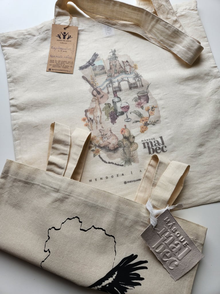 totebags en tela de lienzo de algodón