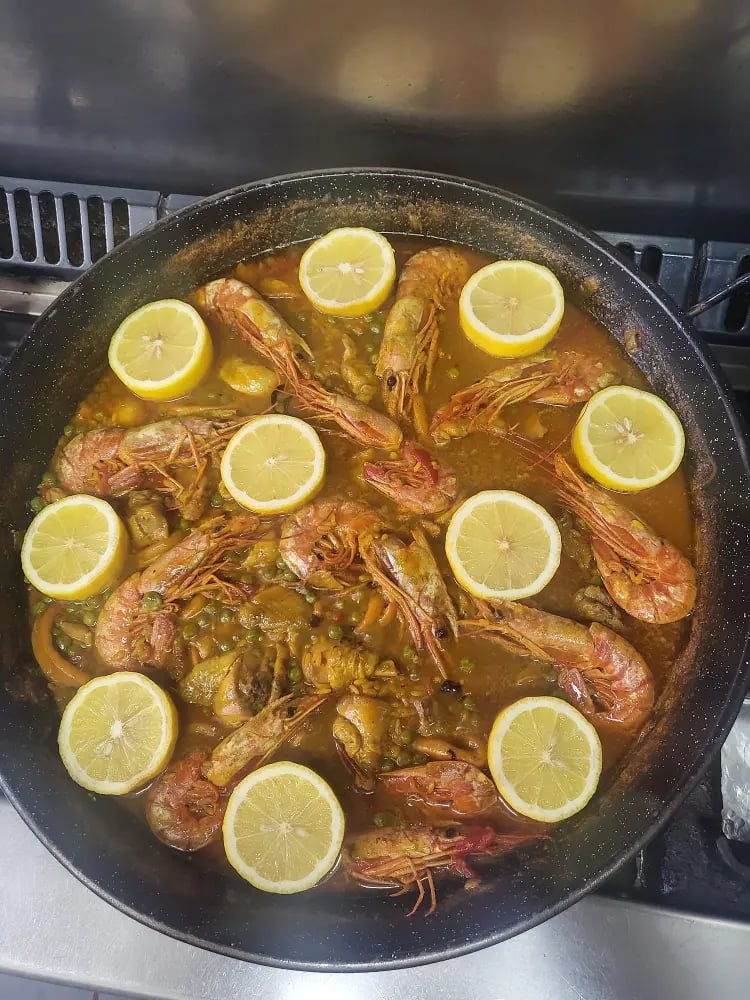 espectacular paella de encargo