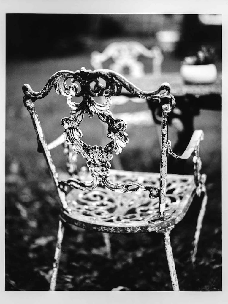 A picture of a garden chair. Creator: Slawek Dejneka