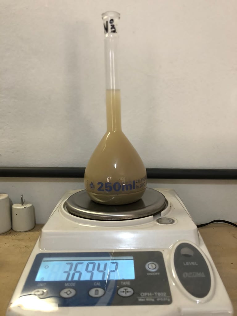 Ensayos de muestras de suelo 