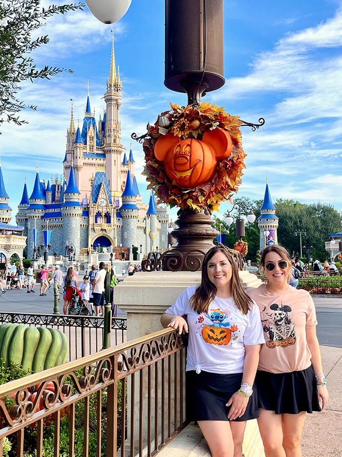 Christen and Sarah Turner pictured on Main Street, U.S.A.® inside Disney's Magic Kingdom® Park.
