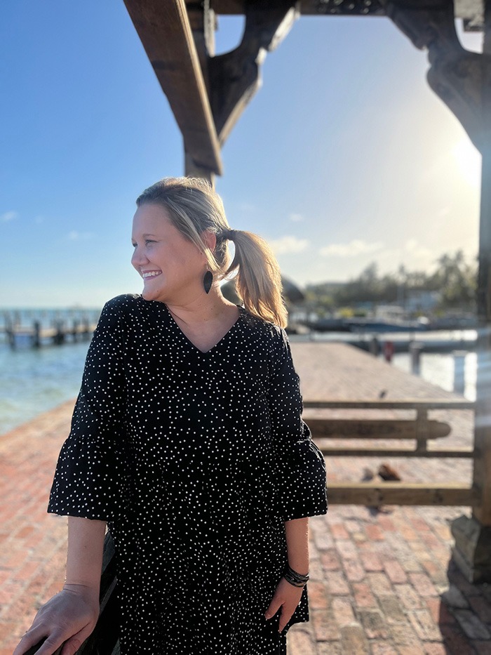 Erin Lair with Minnie's Travel Boutique pictured in the Florida Keys.