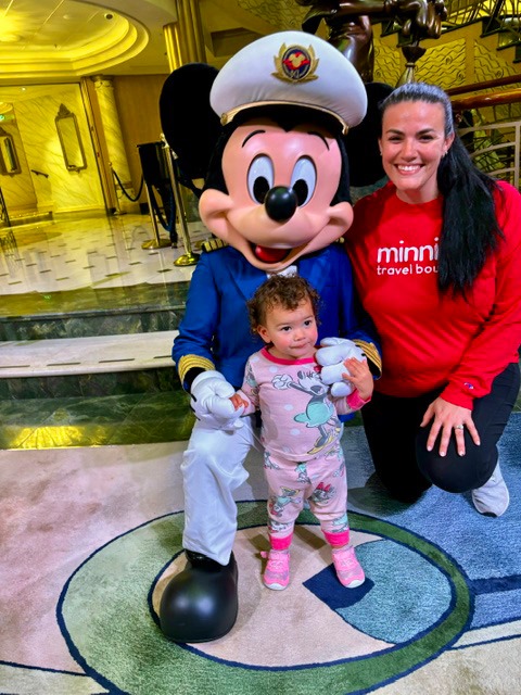 Sarah Rengulbai pictured with Captain Mickey