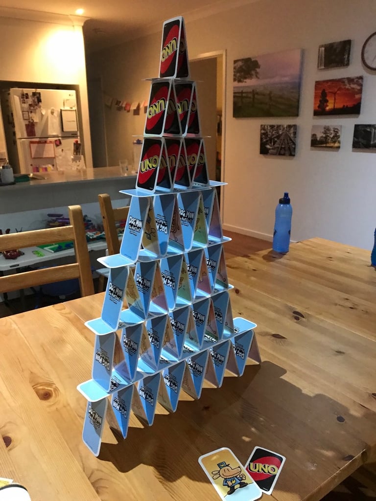 Card Tower 7 high
