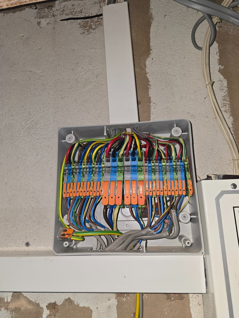 Consumer unit relocation kit, installed by Easy Spark Ltd