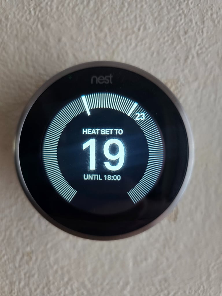 Nest smart thermostat installation in Grays, Essex