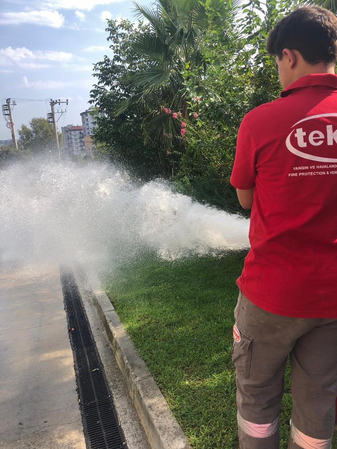 yeraltı yangın hattı test ve bakım