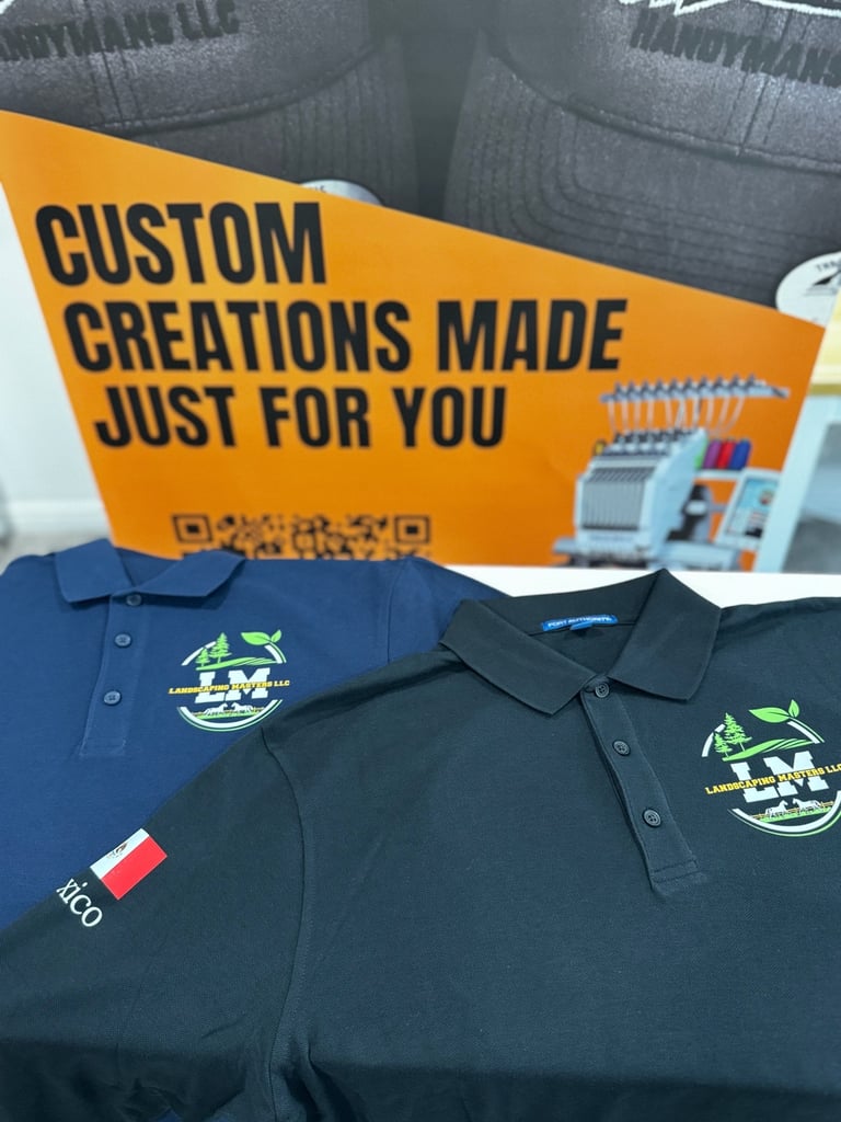 bordado en camisas disponible en Salt Lake, West Jordan, Orem, Provo, West Valley, Wasatch Frton