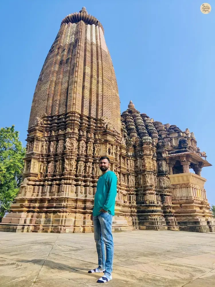 Vamana Temple Khajuraho with classic sandstone architecture and simple elegance.