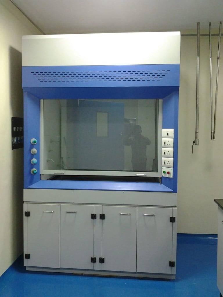 Fume hood designed for pharma clean room safety
