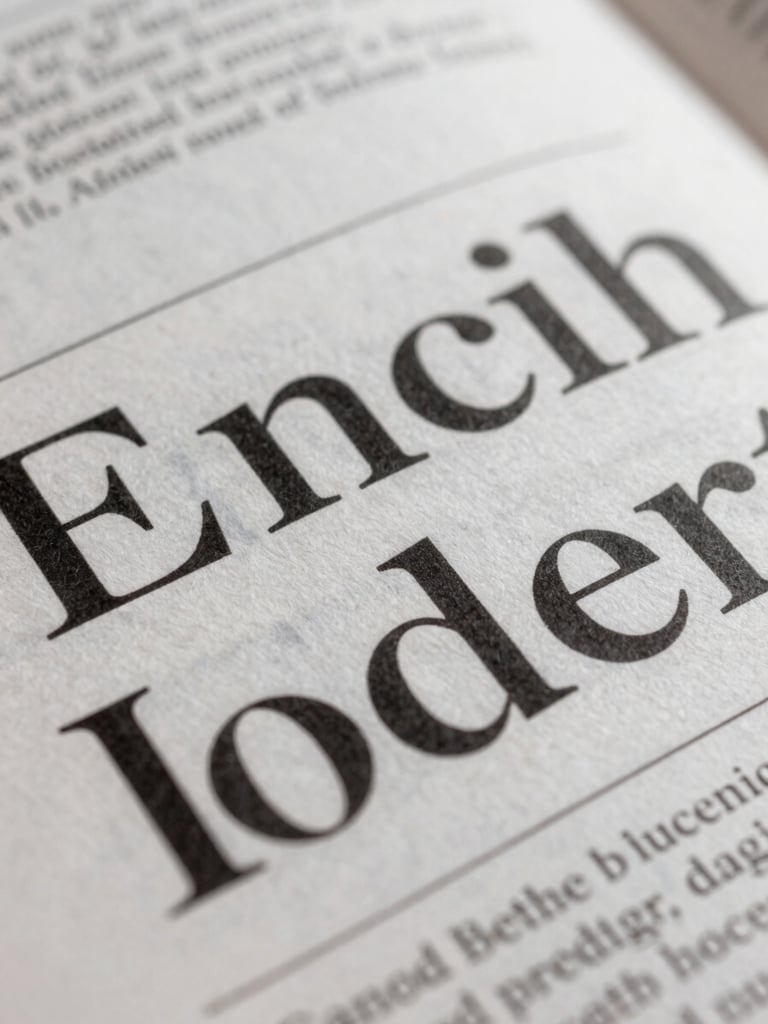 Macro close-up of printed academic journal typography, heavy textured paper, sharp serif typeface, natural diffused library lighting.