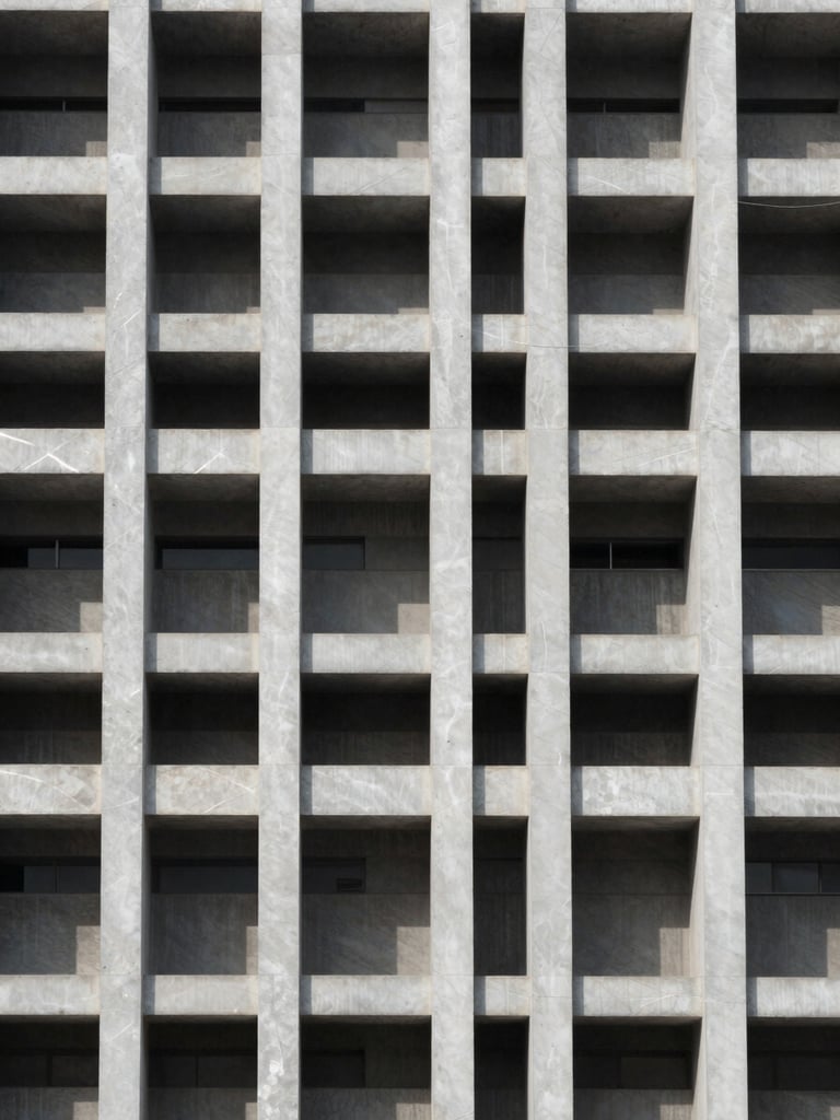 Abstract representation of complex architectural grids and data pipelines, layered geometric patterns, moody shadows, crisp slate and chalk tones.