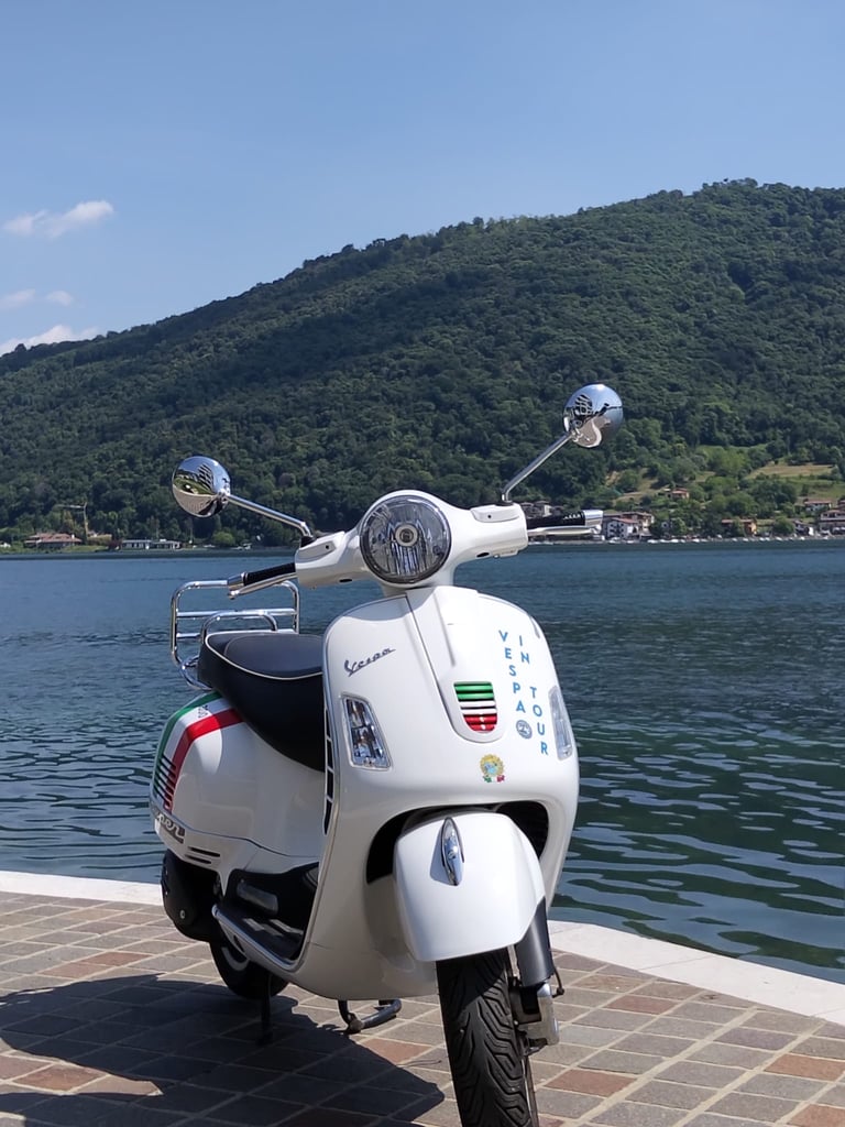 noleggio vespa tour lago di iseo