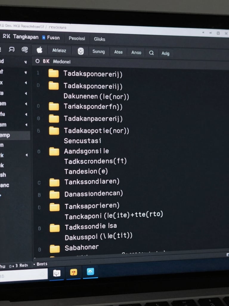 Tangkapan layar resolusi tinggi dari repositori GitHub, menampilkan struktur folder kode bersih dan dokumentasi Markdown dalam tema gelap.