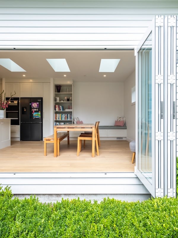 Hataitai home extension Peaky Builders dining room
