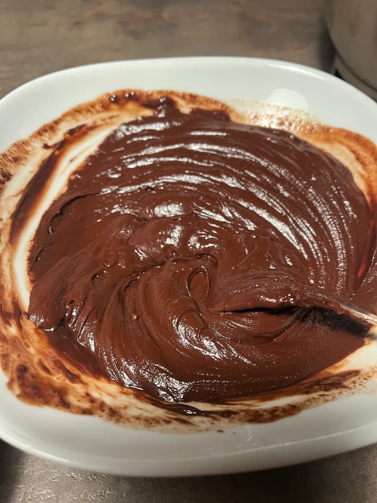 Chocolat fondu. Crédit photo Terres & Graines