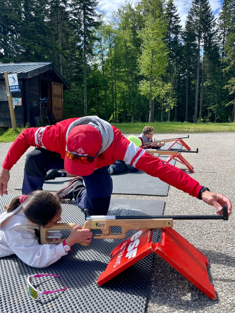 découverte du biathlon laser pour les enfants