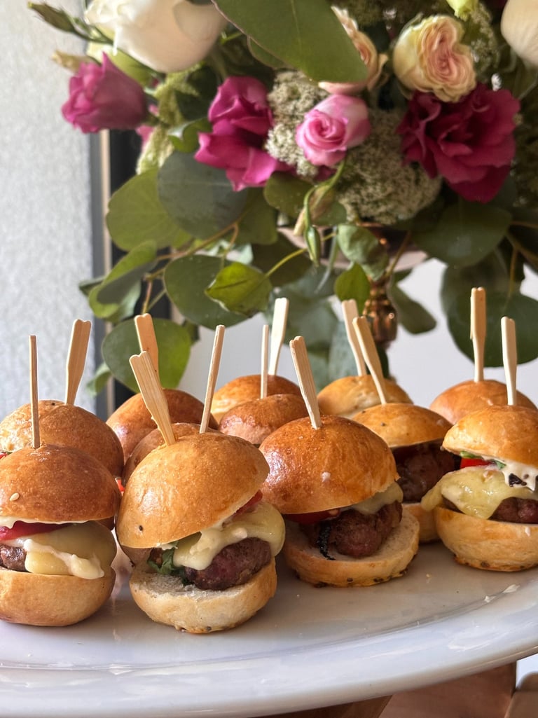 Mini burguer cocktail coctel