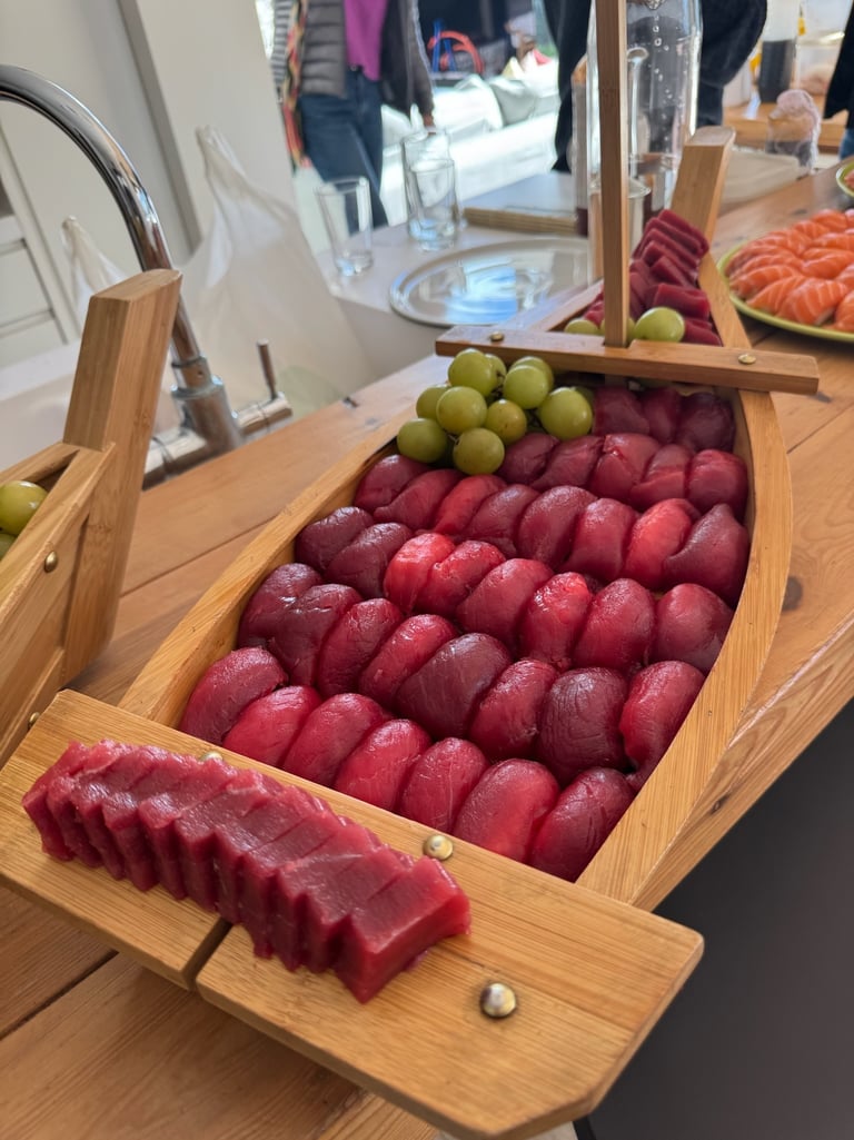 Catering japonés en Barcelona con sushi fresco