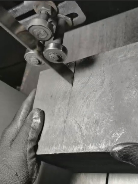 cutting the graphite blocks from reachwell