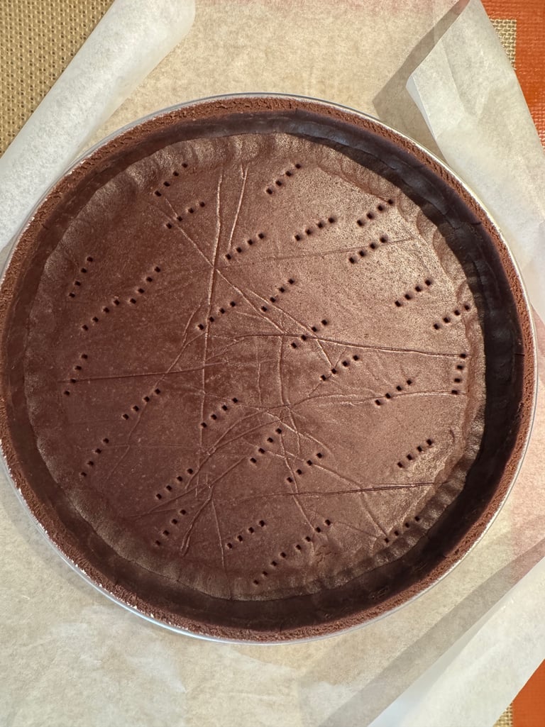 fond de tarte au chocolat