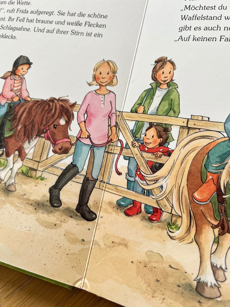 Einblick in das Buch Mein erster Tag auf dem Ponyhof