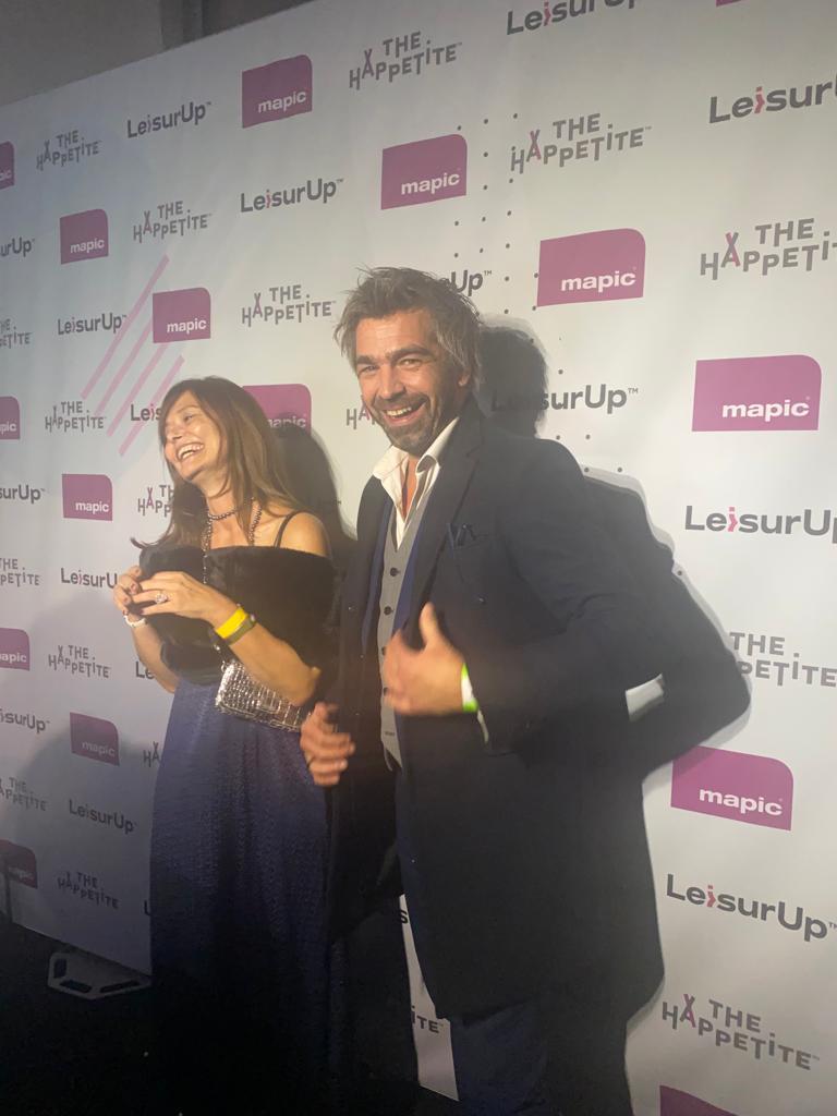 Nathalie De petro et Juan Torralbo en photocall  MAPIC 2022