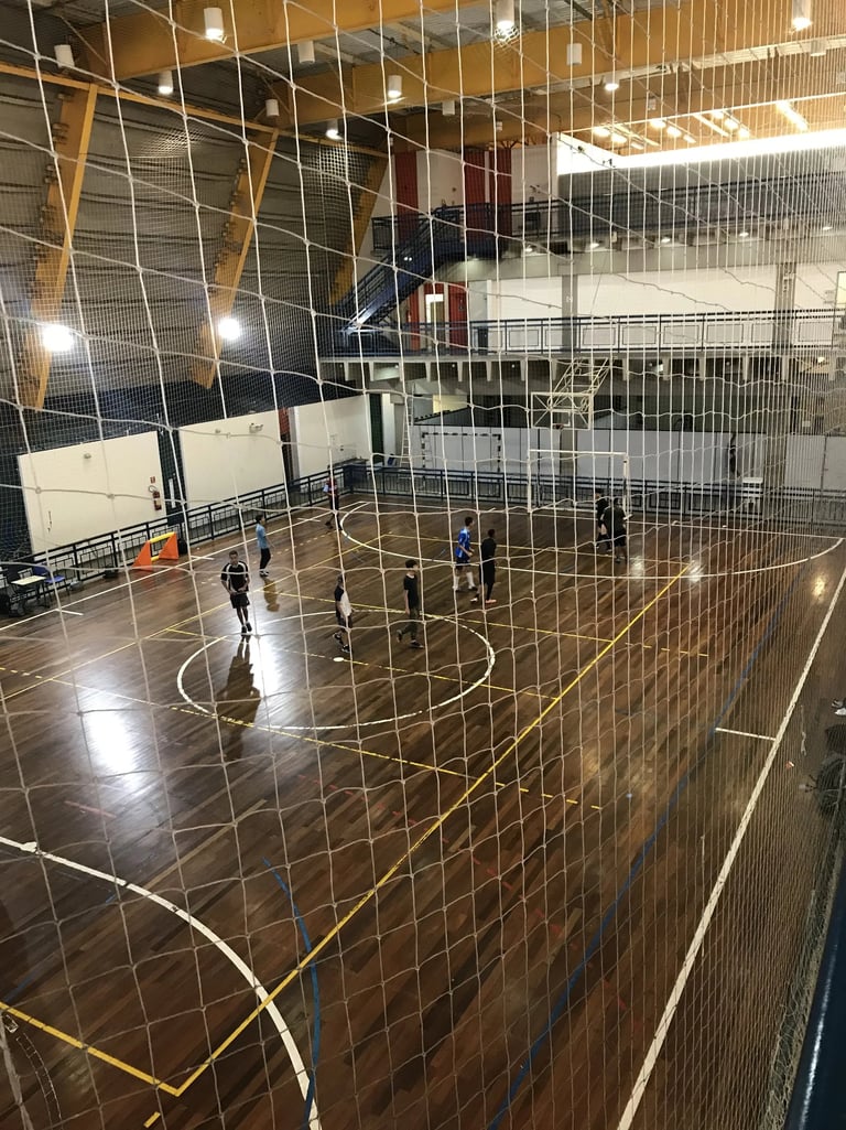 Instalação de rede para quadra de futebol e poliesportiva na Zona Sul de SP