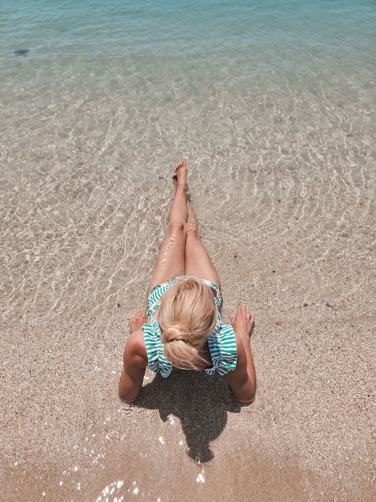 girls on the beach