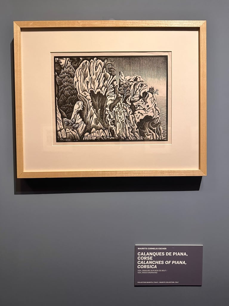 Calanches of Piana, Corsica, 1934, Wood Engraving ©16mag