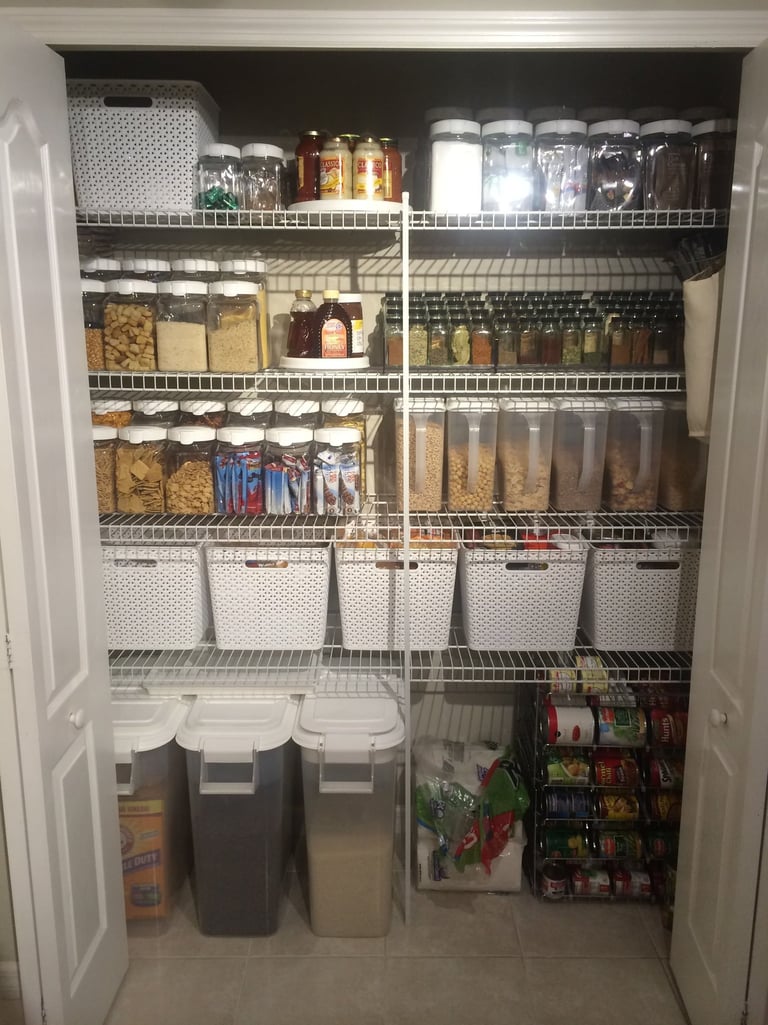 Organized pantry