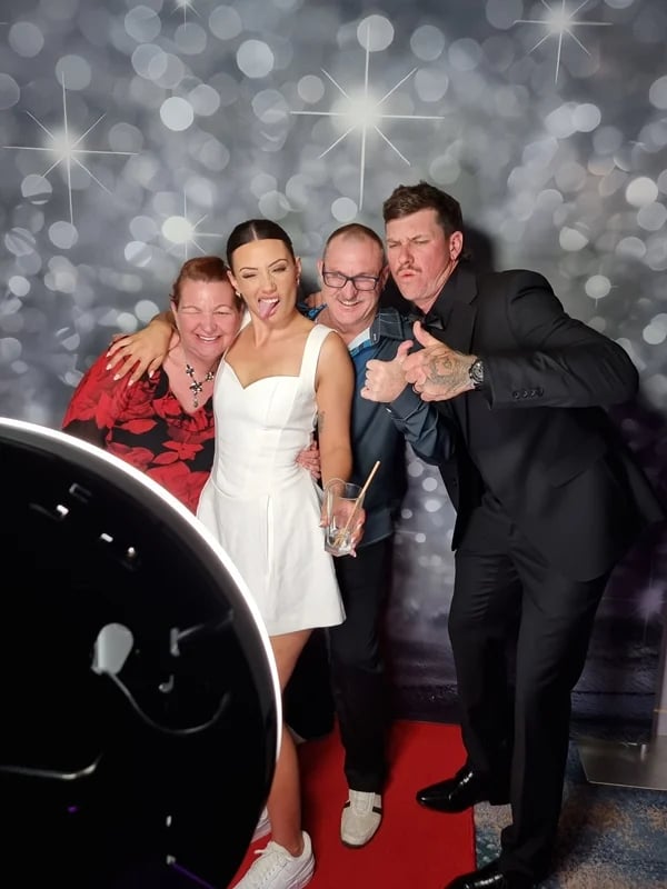 Photo Booth booked for a Wedding Party in Ormeau, Gold Coast - party hire by SweetAz Co.