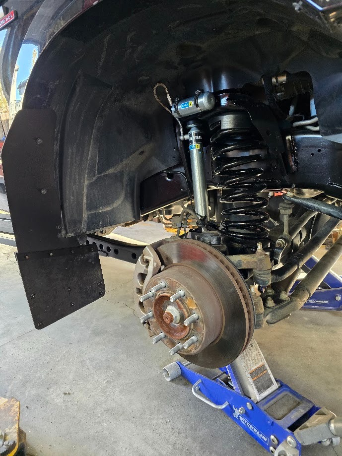 Suspension installation in Okotoks.