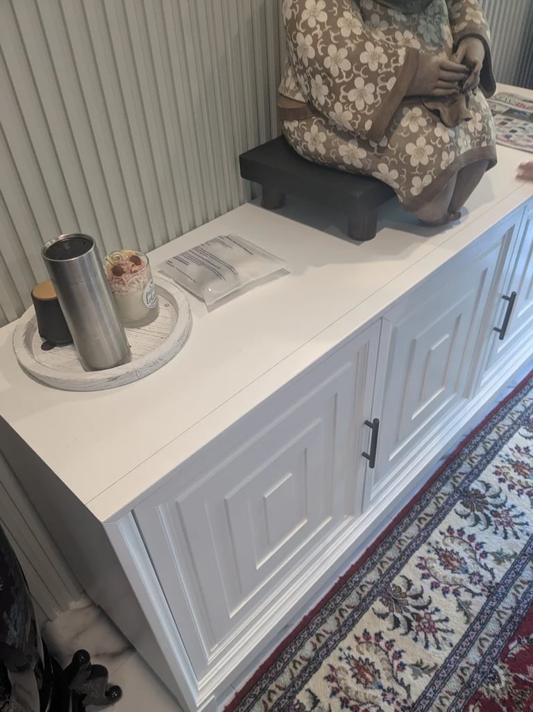 Credenza across the hall from vestibule