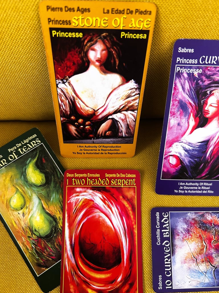 56 minor arcana tarot cards ace - 10 numbers & royal court cards I Am One tarot deck