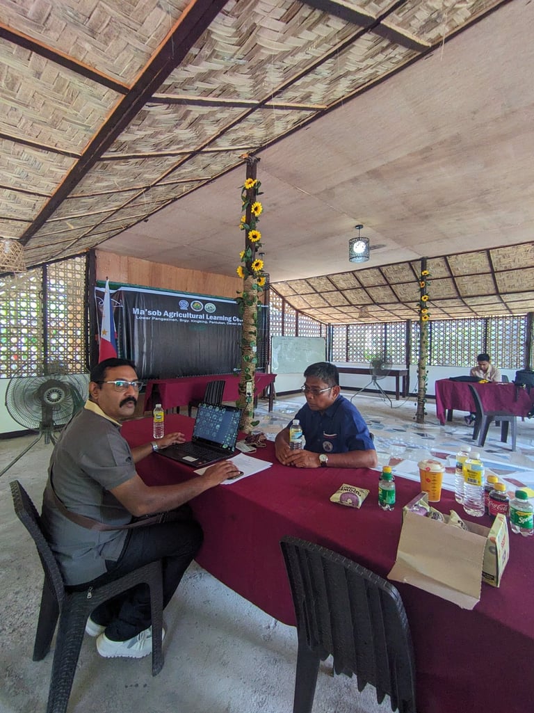 "Social and environmental field researchers conducting Key Informant Interviews for ESIA" 