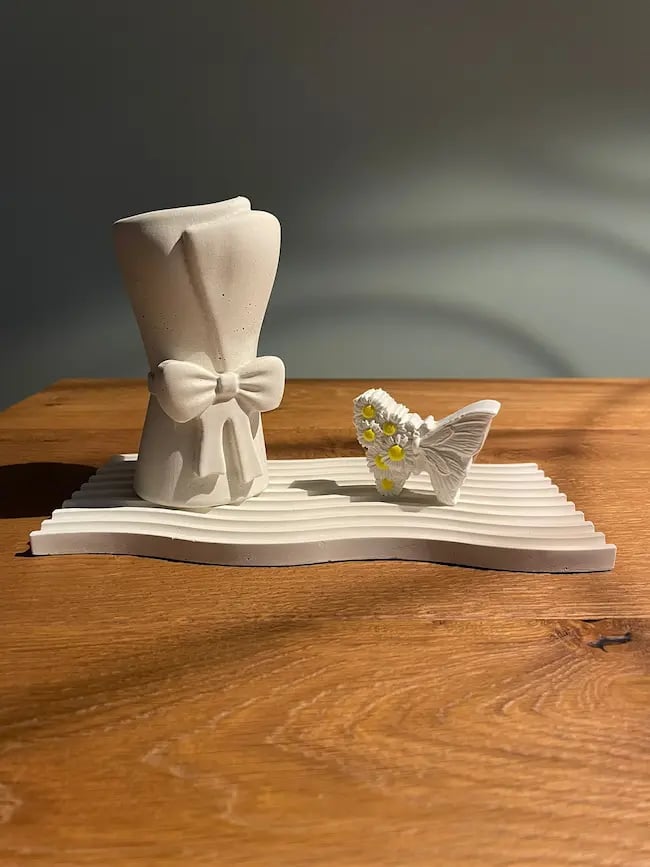 Set di 3 pezzi in polvere di marmo ideale da regalare