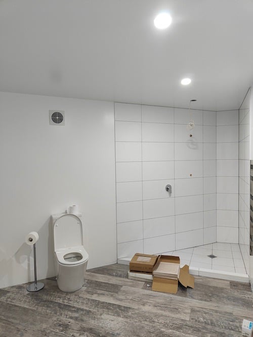 Matakana basement extension CHR builders Bathroom